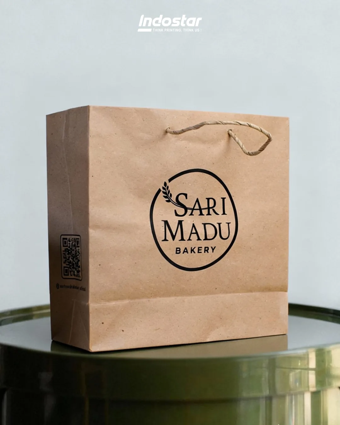 Paperbag kraft Sari Madu Bakery